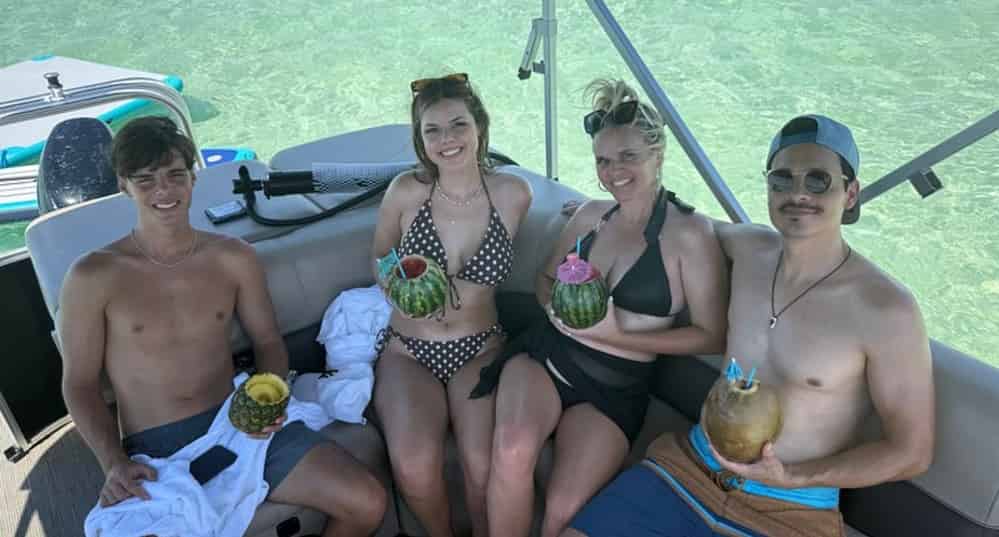 Destin-Crab-Island-Cruise-on-a-Bentley-Tritoon-with-Captain-and-Water-Toys