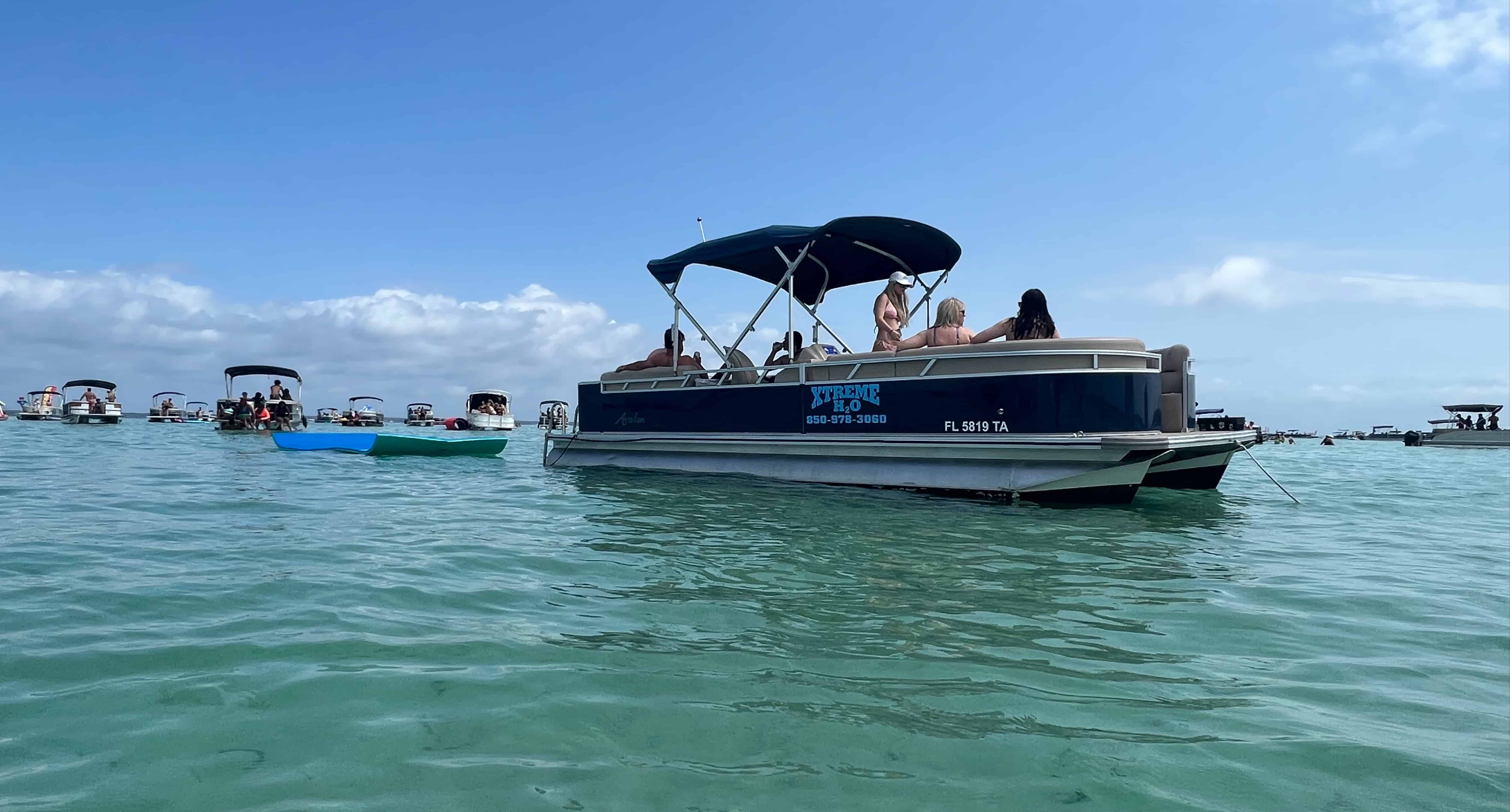 Fort-Walton-Beach-Xtreme-H20-Pontoon-Boat-Rental
