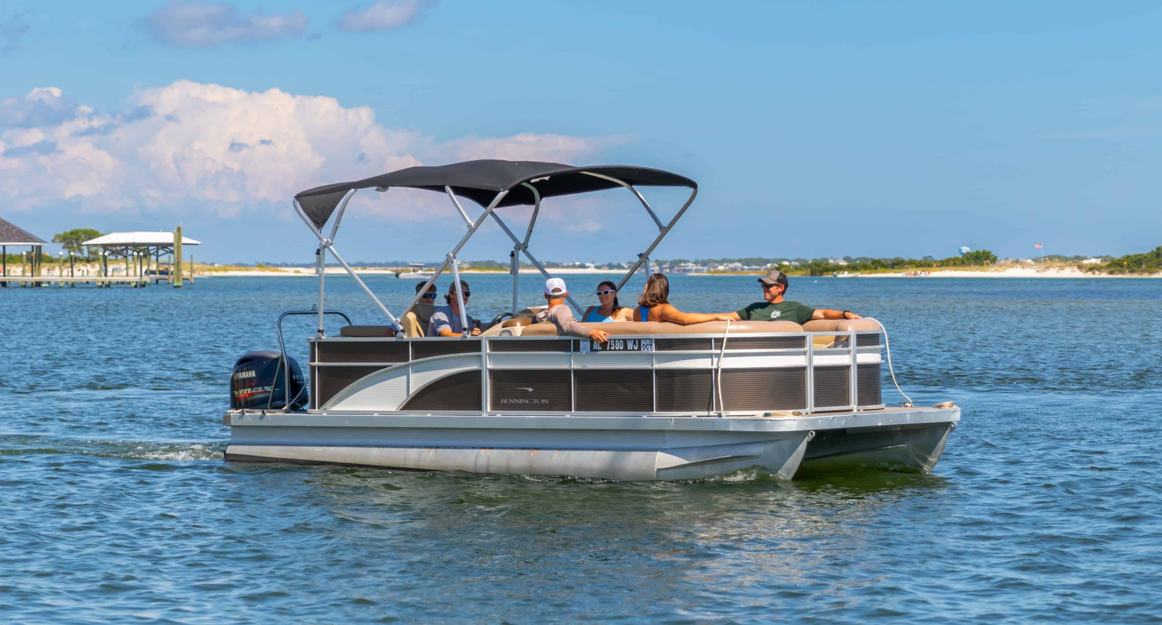 Orange-Beach-22-Foot-Bennington-Pontoon-With-115-HP