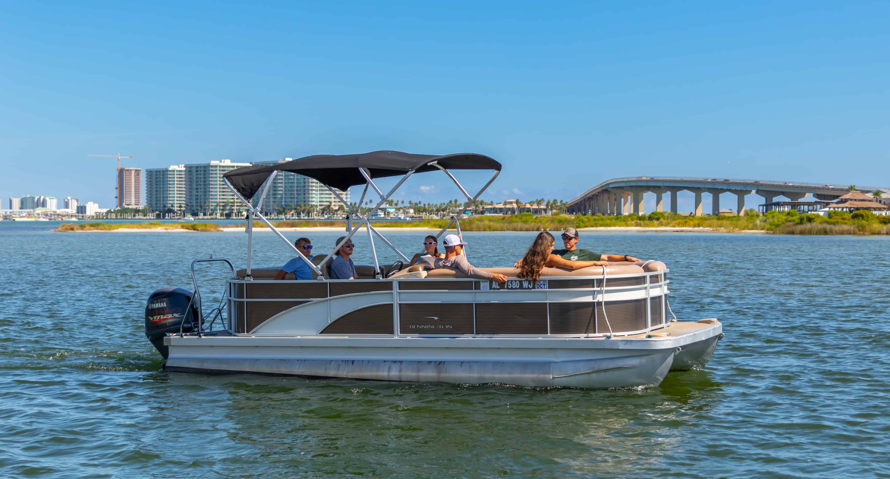 Orange-Beach-22-Foot-Bennington-Pontoon-With-115-HP