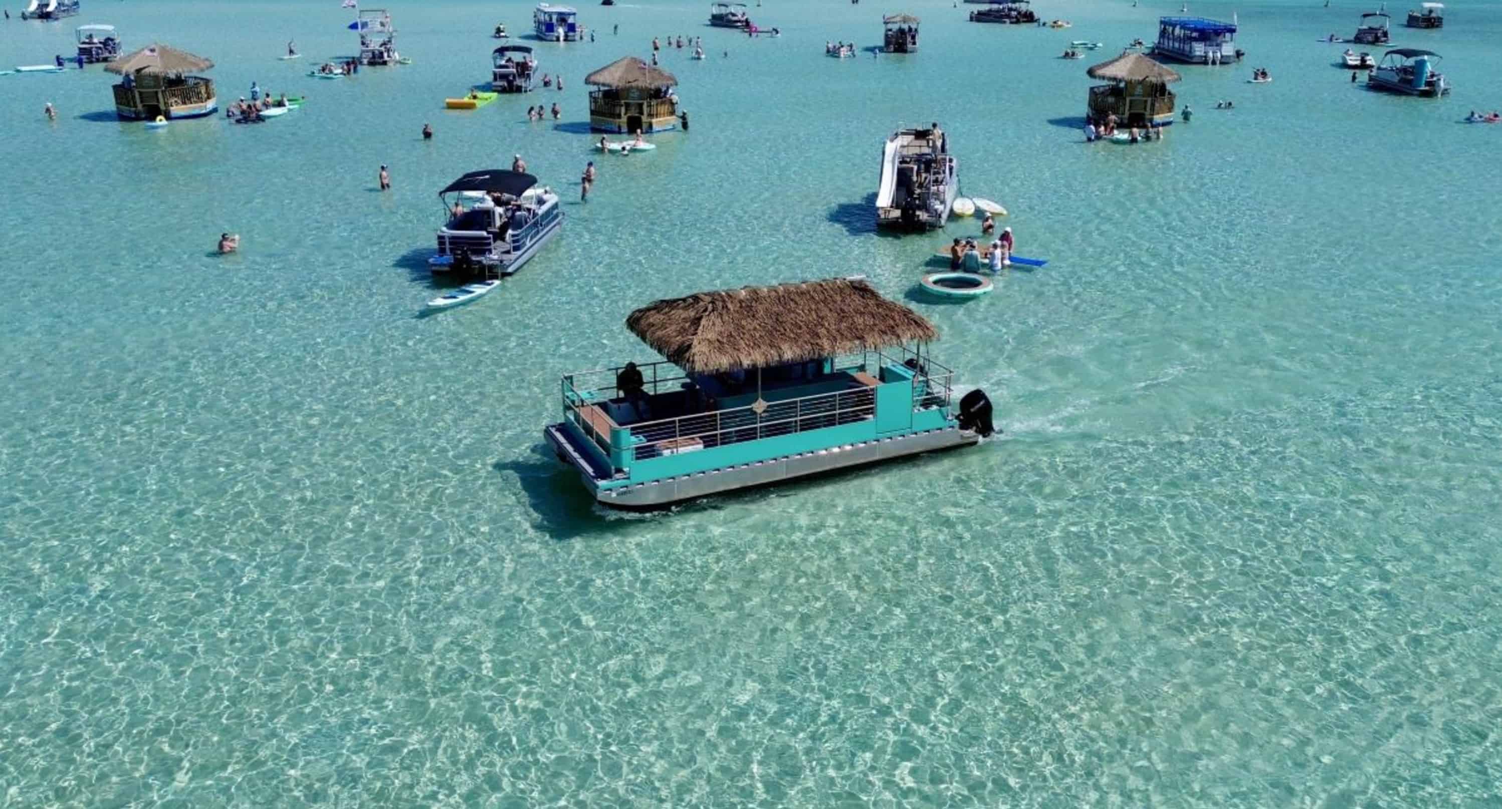 Destin-18-Passenger-Crab-Island-Tiki-Pontoon-Charter