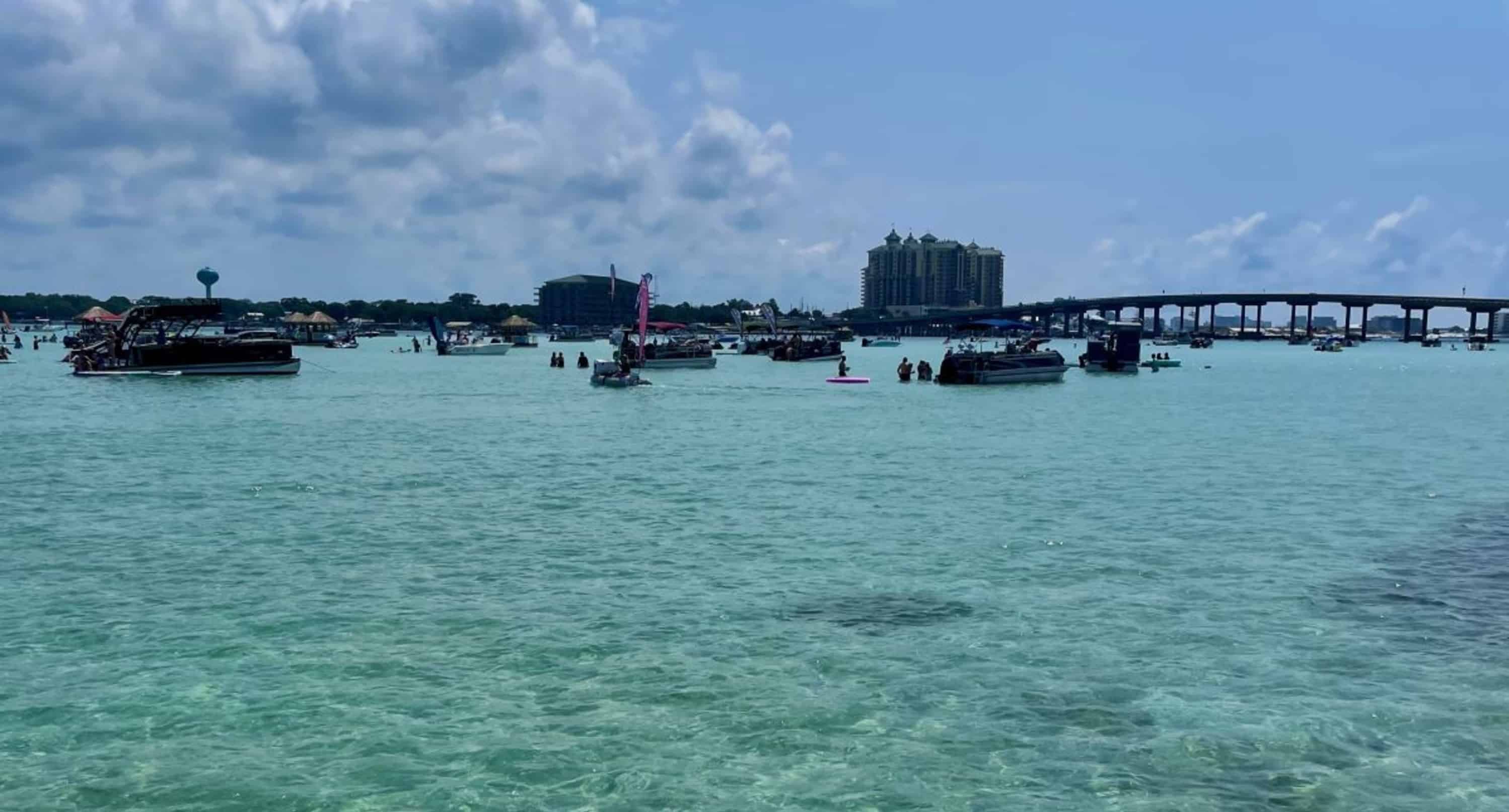 Fort-Walton-Beach-Private-Pontoon-Charter-with-Lounge-Floats