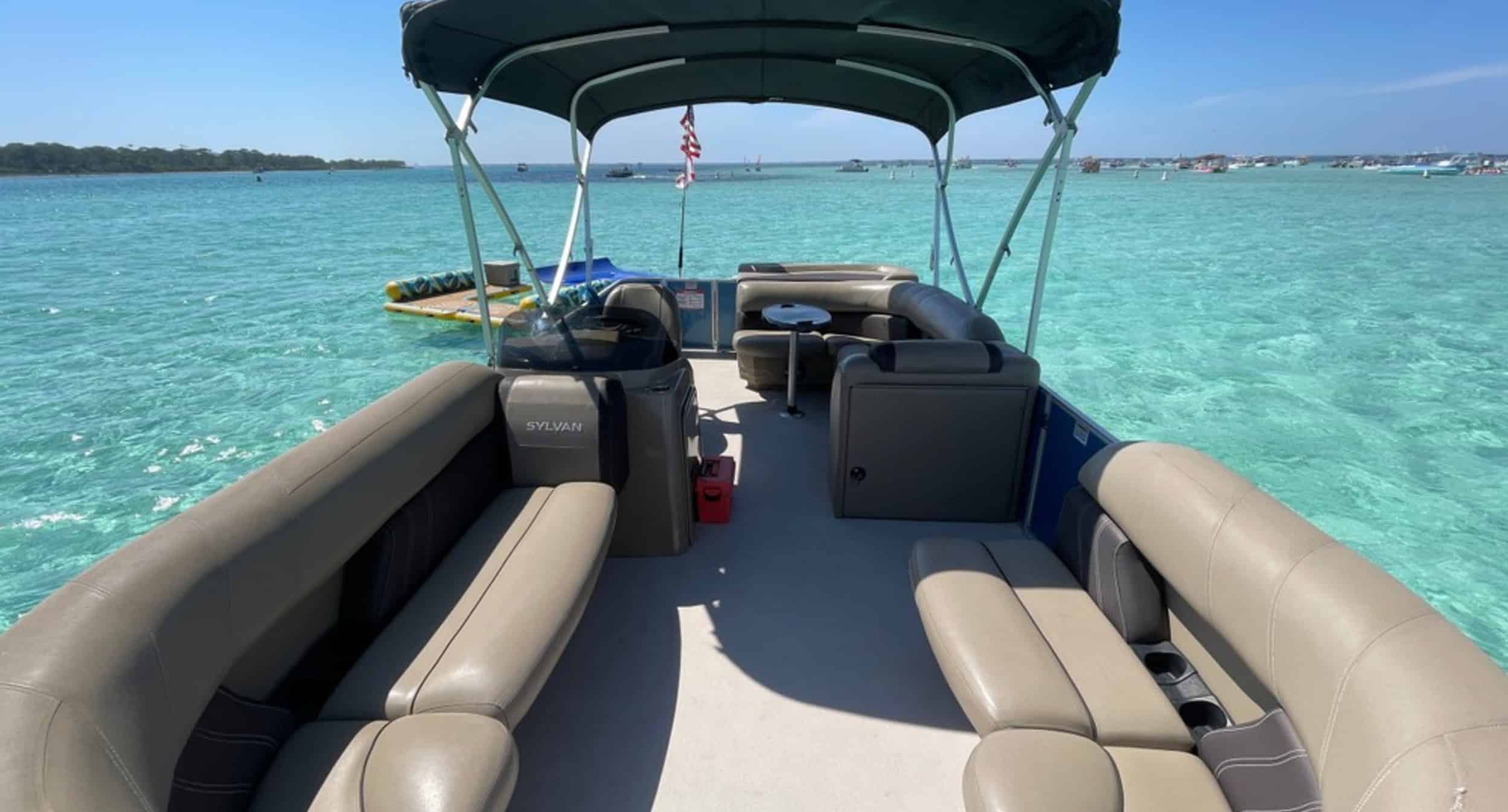 Fort-Walton-Beach-Private-Pontoon-Charter-with-Floating-Docks-and-Lounge-Floats