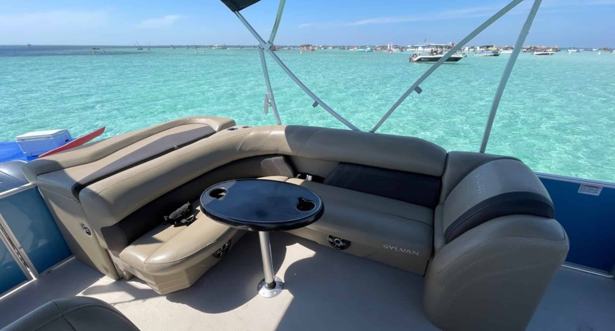 Fort-Walton-Beach-Private-Pontoon-Charter-with-Lounge-Floats