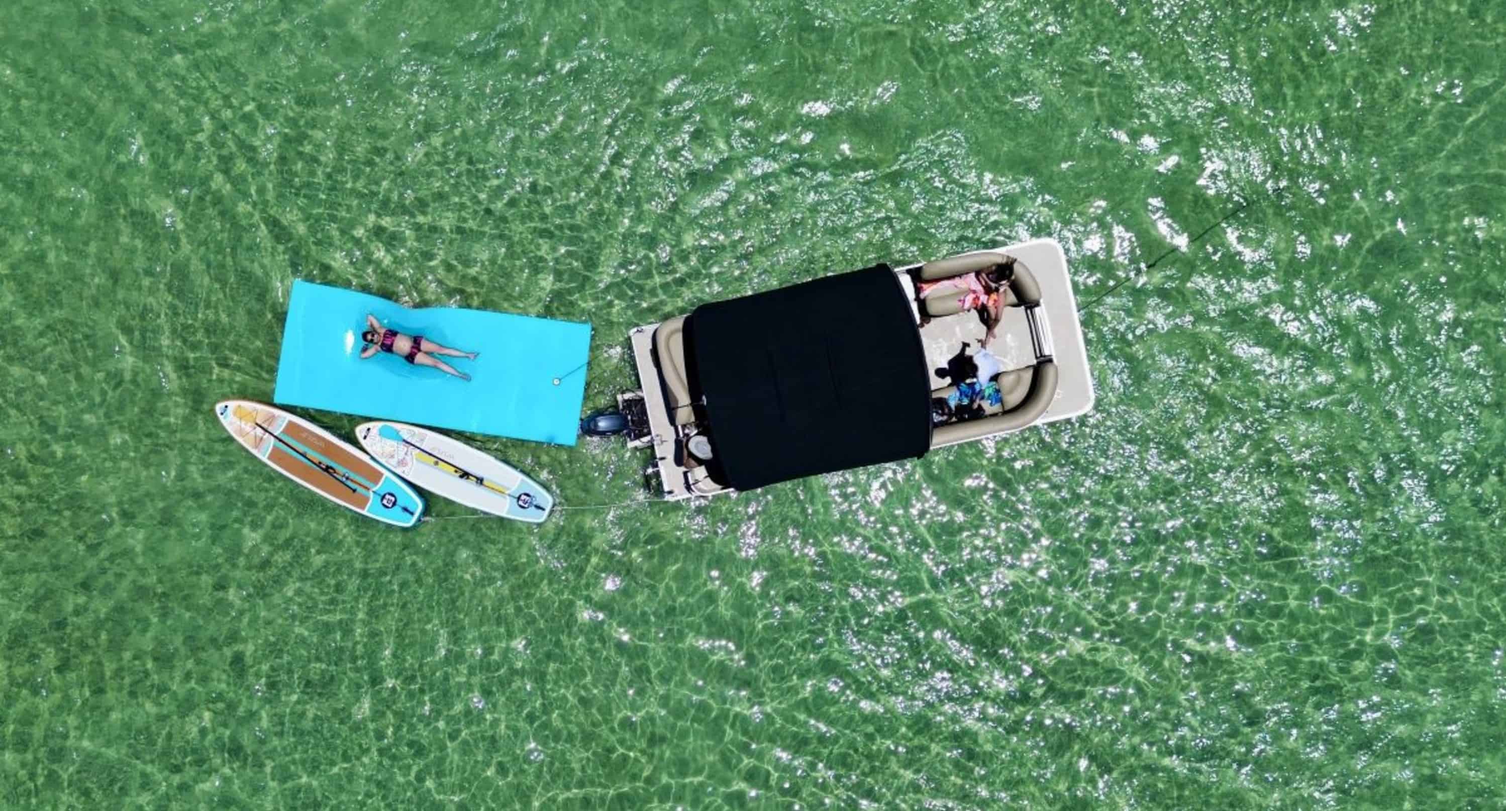 Fort-Walton-Beach-Private-Pontoon-Charter-with-Paddleboards
