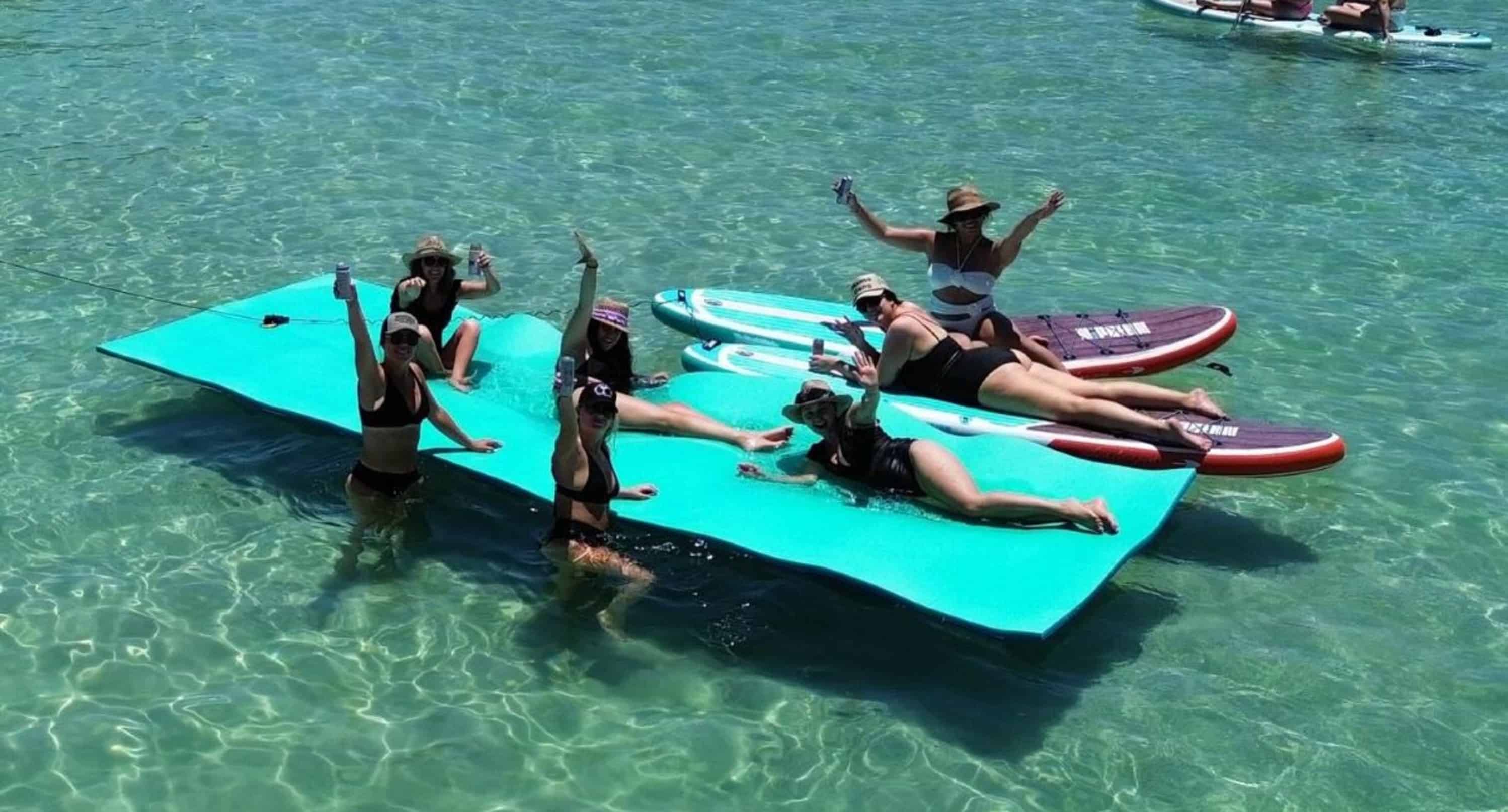 Fort-Walton-Beach-Private-Pontoon-Charter-with-Paddleboards-and-Lily-Pad