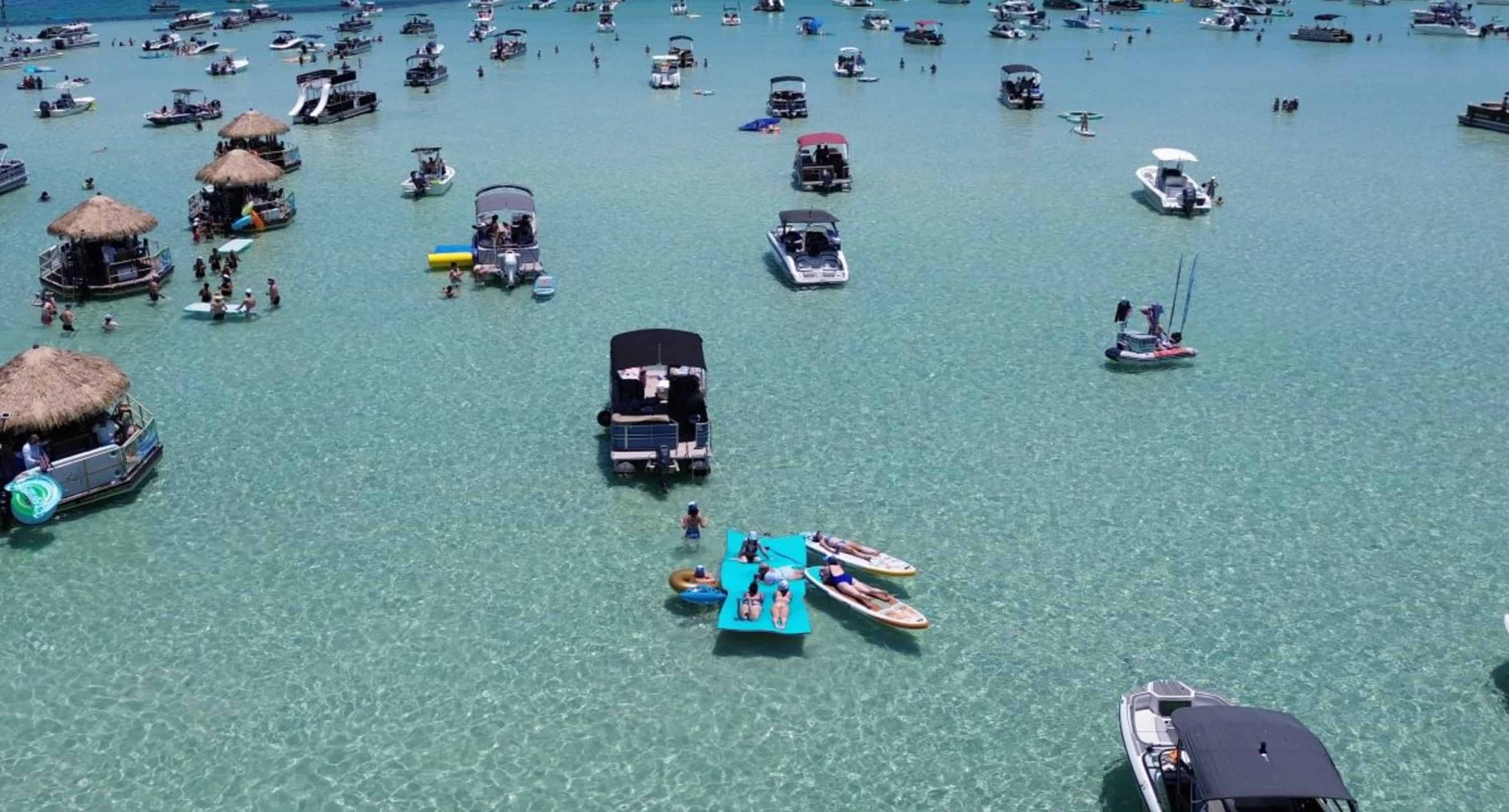 Fort-Walton-Beach-Private-Pontoon-Charter-with-Paddleboards