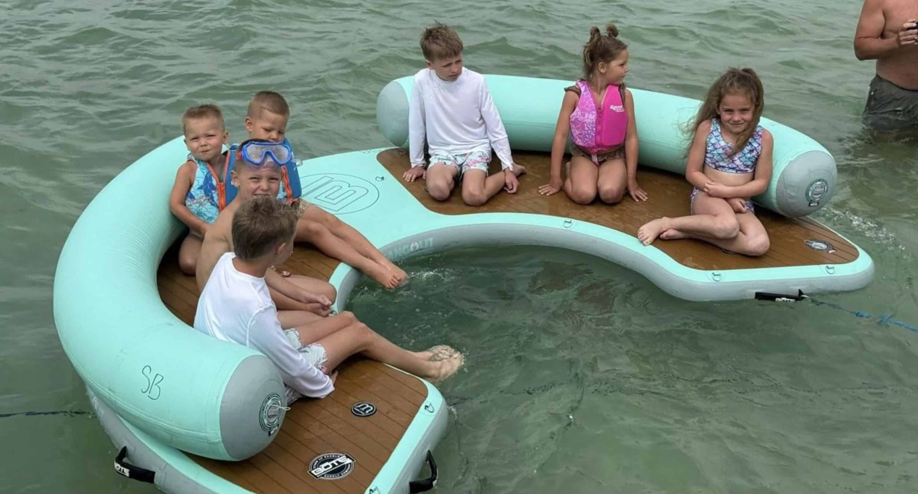 Fort-Walton-Beach-Crab-Island-Boat-Tour-With-Water-Toys-And-Floats