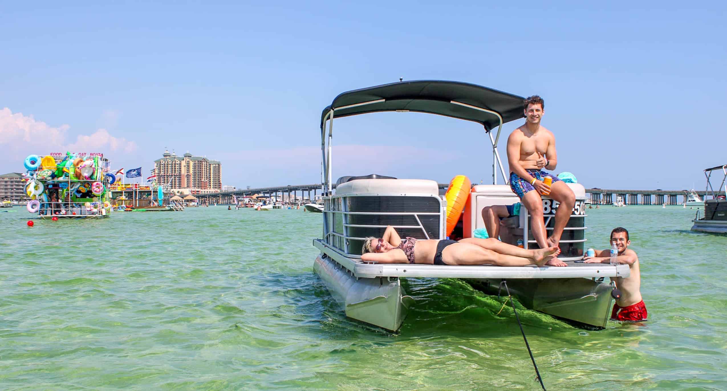 Fort-Walton-Beach-10-Passenger-Crab-Island-Pontoon-Rental