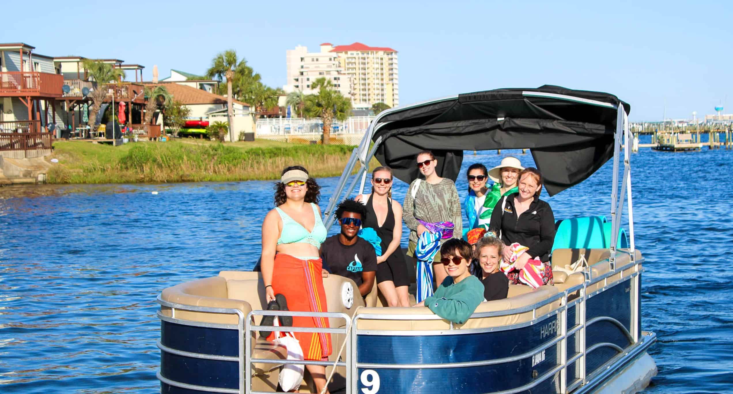 Fort-Walton-Beach-10-Passenger-Crab-Island-Pontoon-Rental