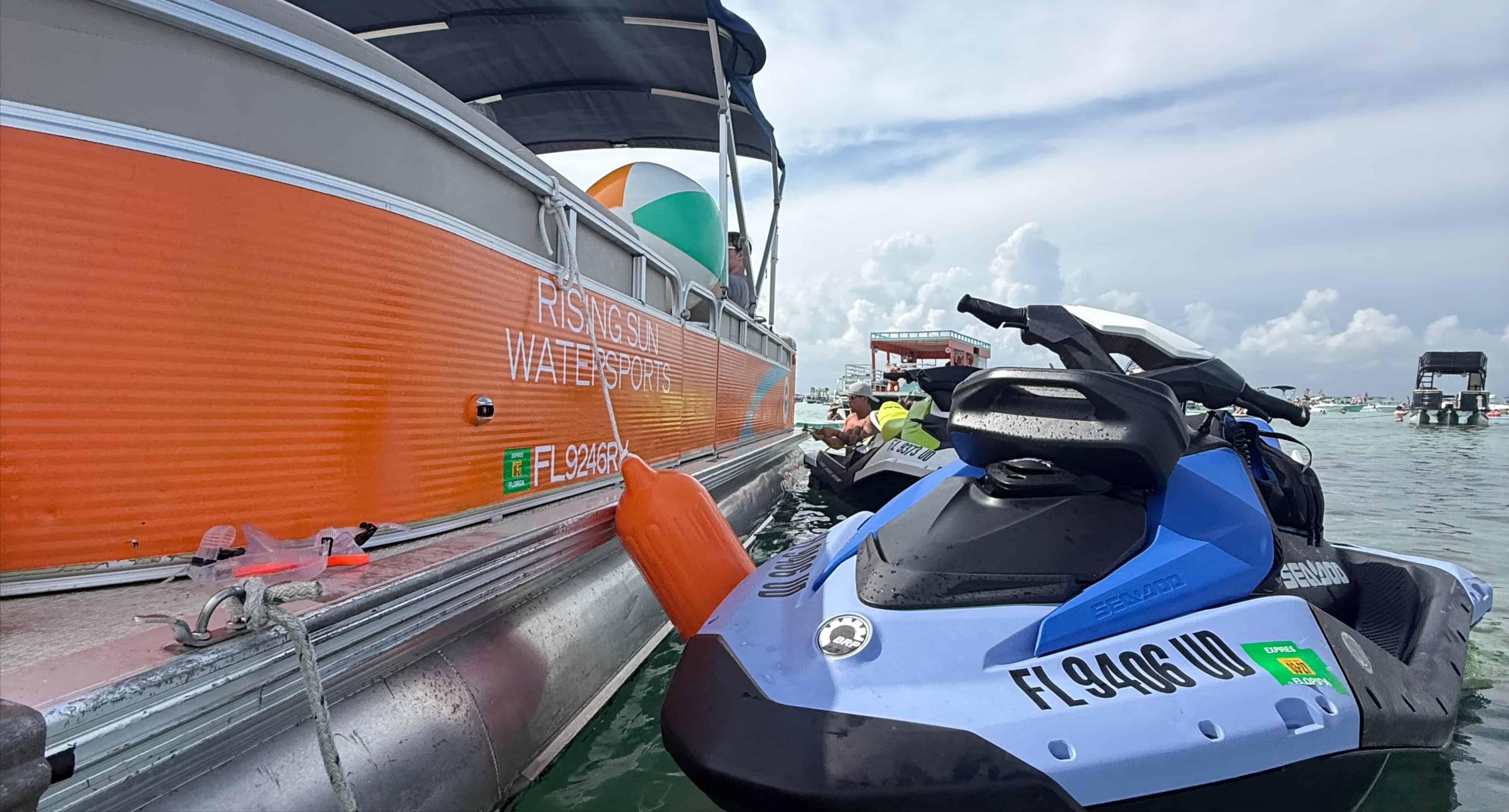 Fort-Walton-Beach-Crab-Island-Pontoon-Boat-Rental-for-up-to-12-Passengers
