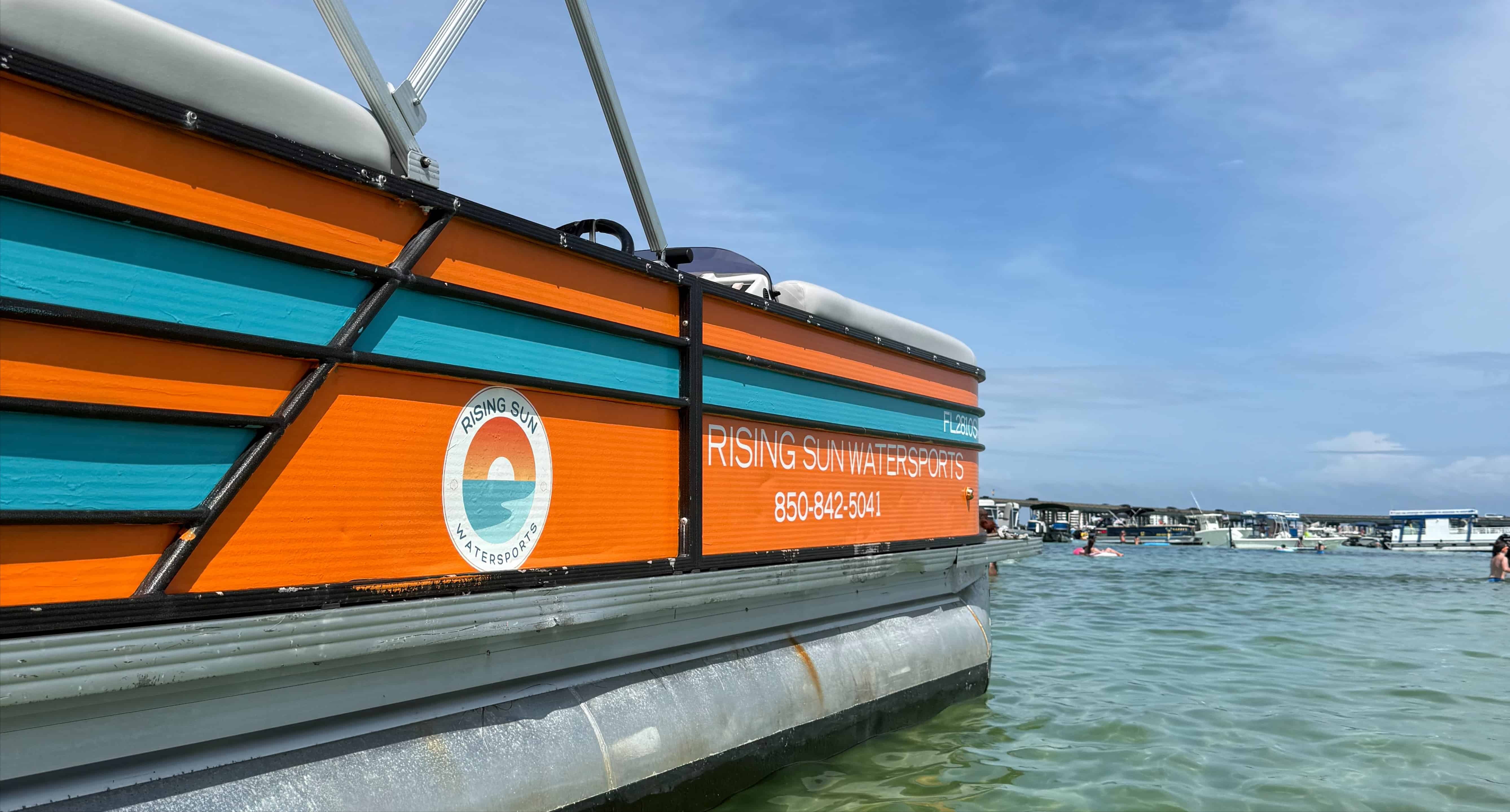 Fort-Walton-Beach-Crab-Island-Pontoon-Boat-Rental-for-up-to-12-Passengers