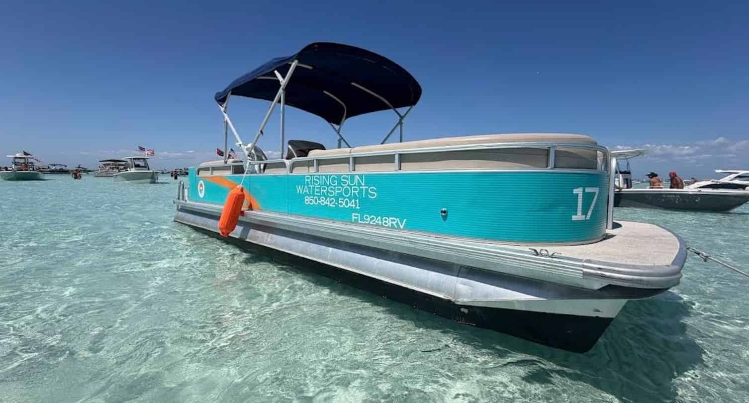Fort-Walton-Beach-Crab-Island-Pontoon-Boat-Rental-for-up-to-12-Passengers