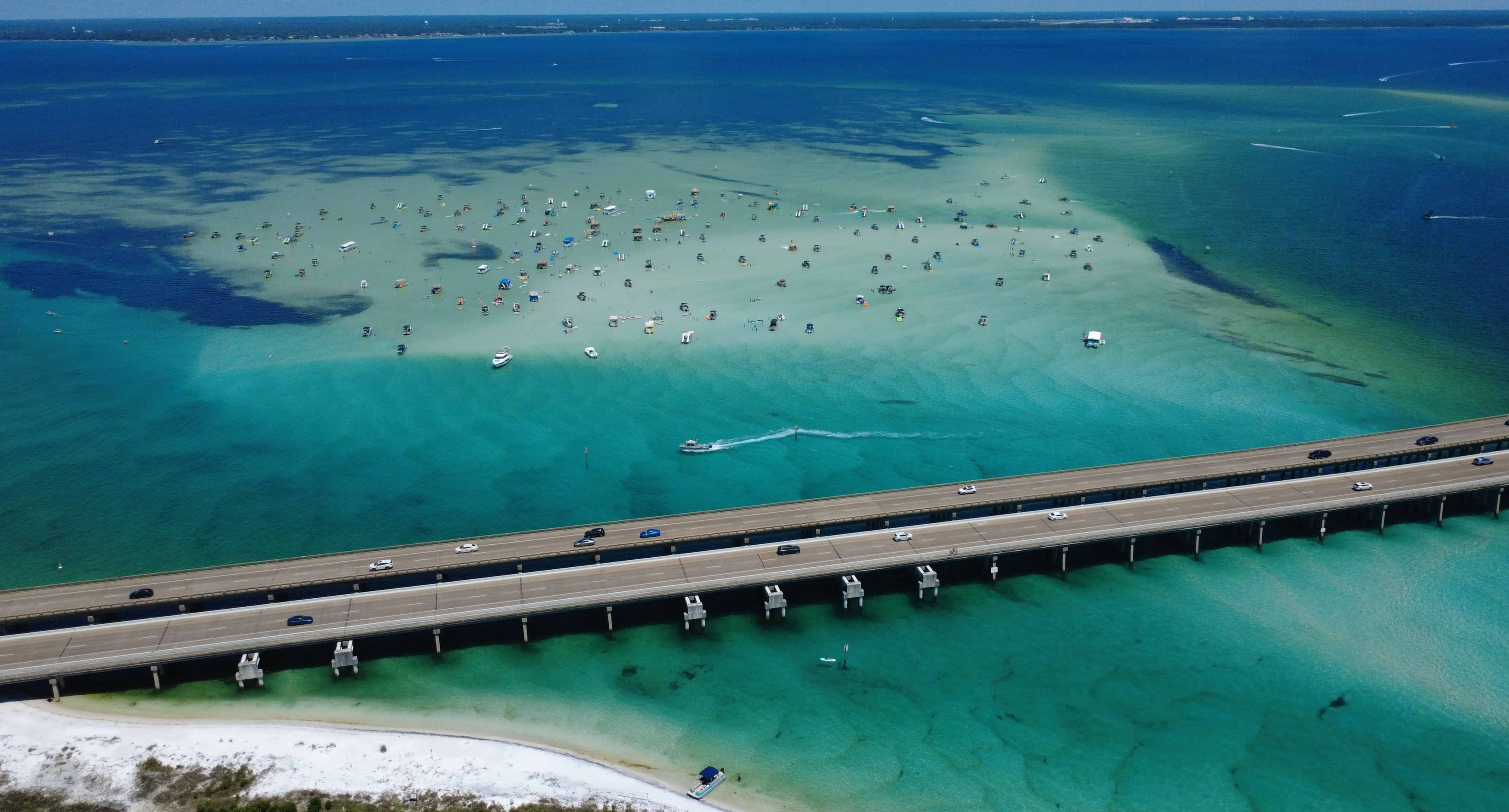 Fort-Walton-Beach-Crab-Island-Pontoon-Boat-Rental-for-up-to-12-Passengers