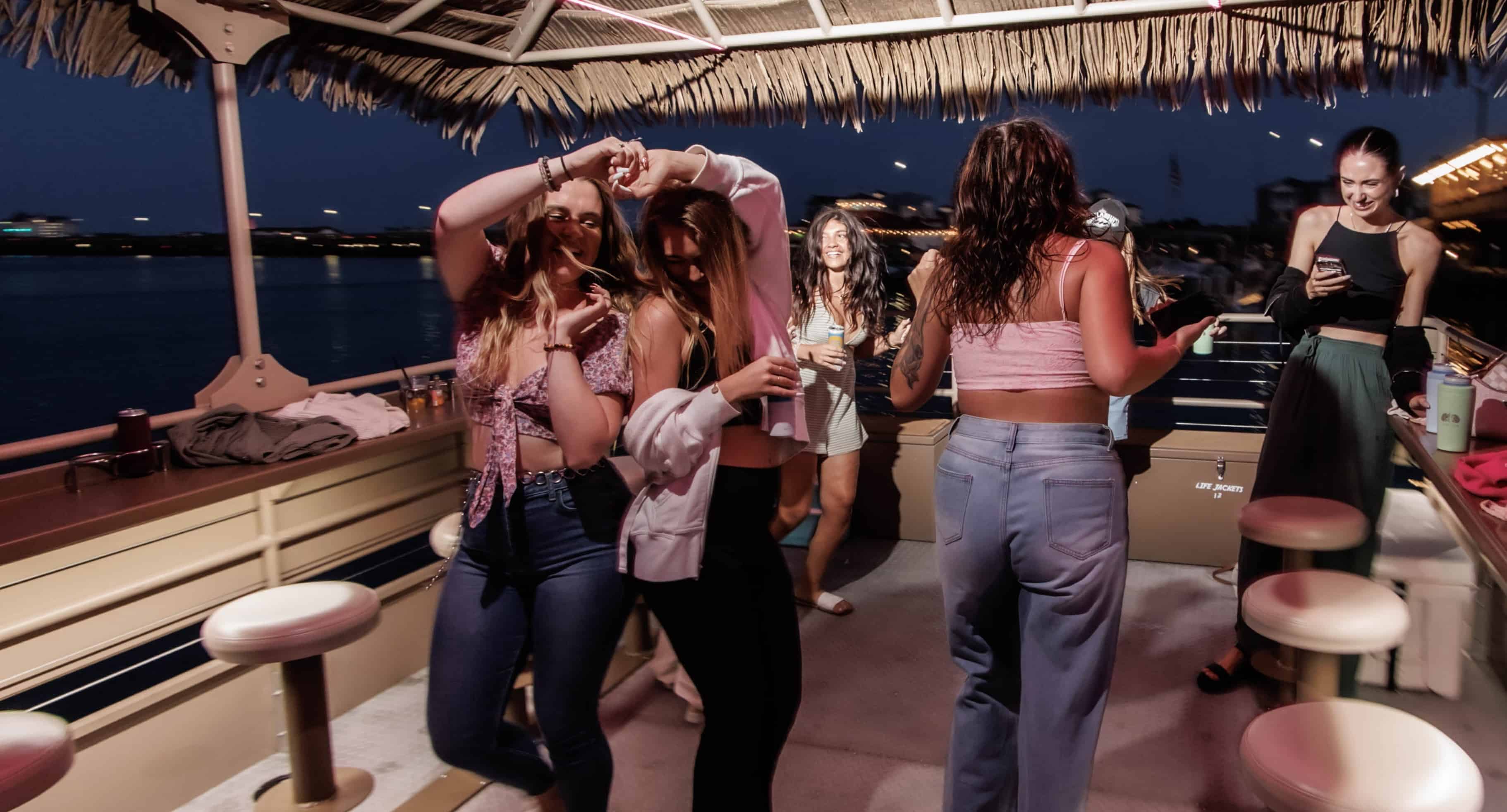 Fort-Lauderdale-Private-Tiki-Party-Boat-for-up-to-17-passengers