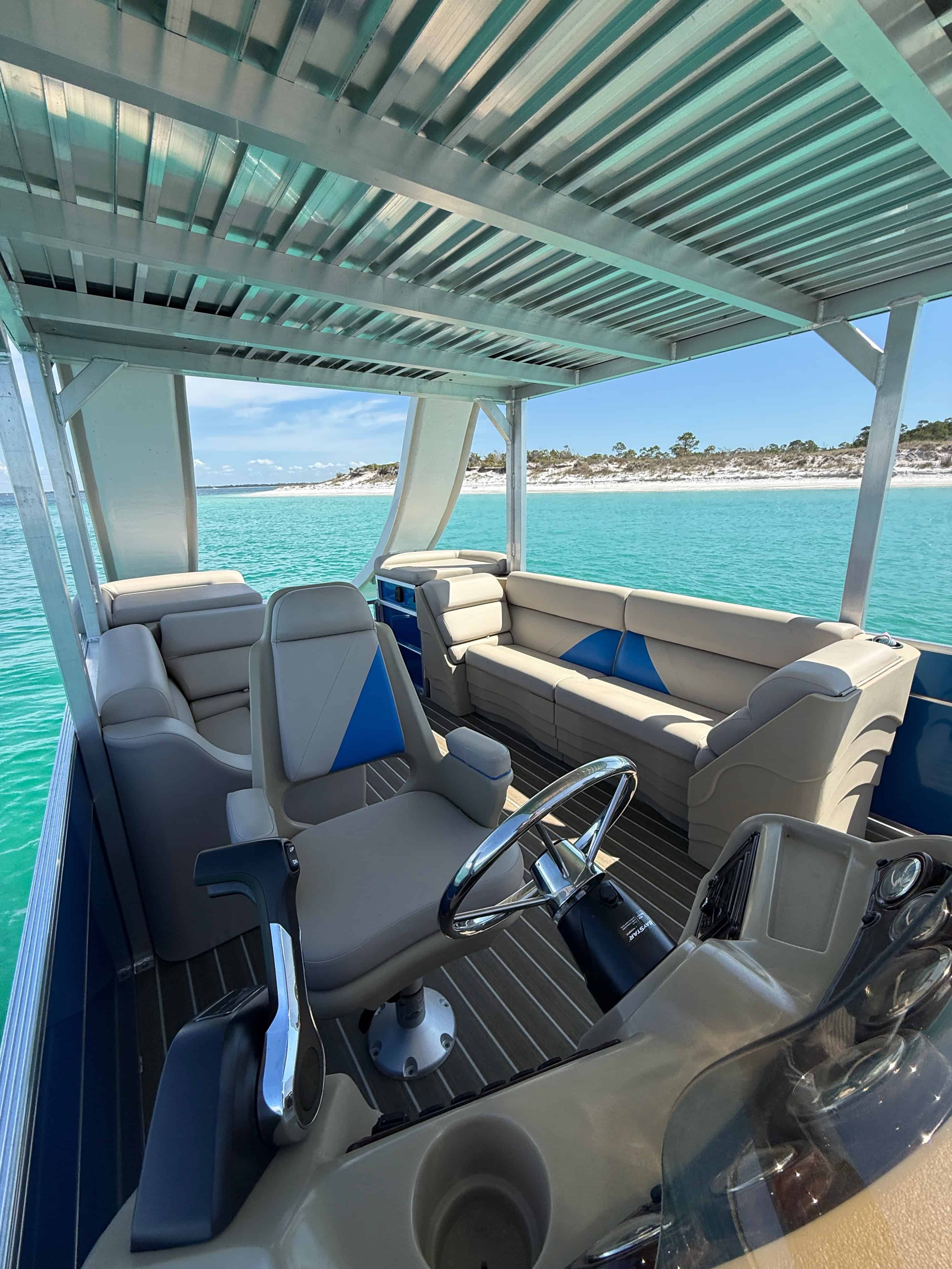 Panama-City-Beach-Double-Decker-Pontoon-Boat-with-a-Slide