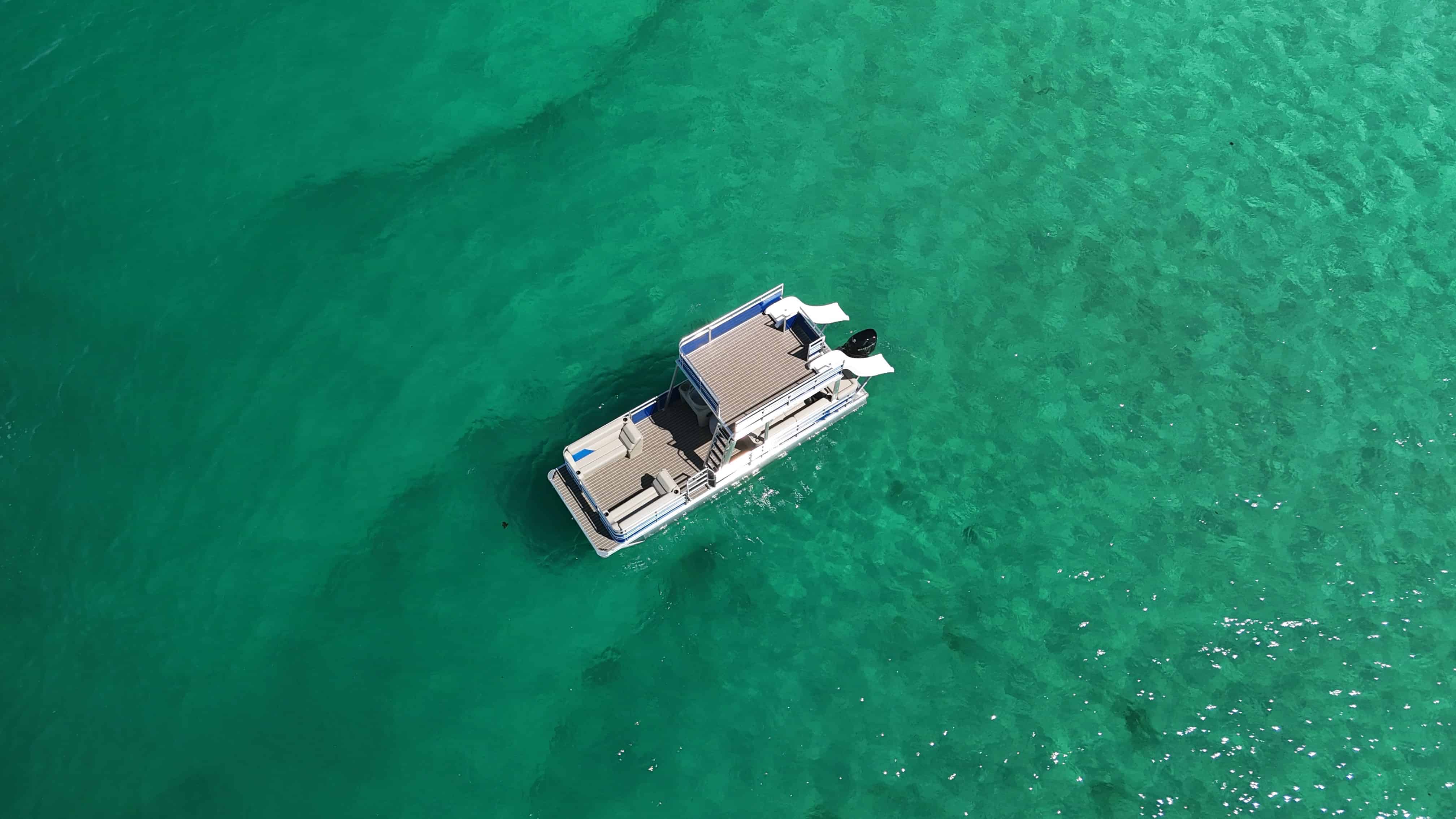 Panama-City-Beach-Double-Decker-Pontoon-Boat-with-a-Slide