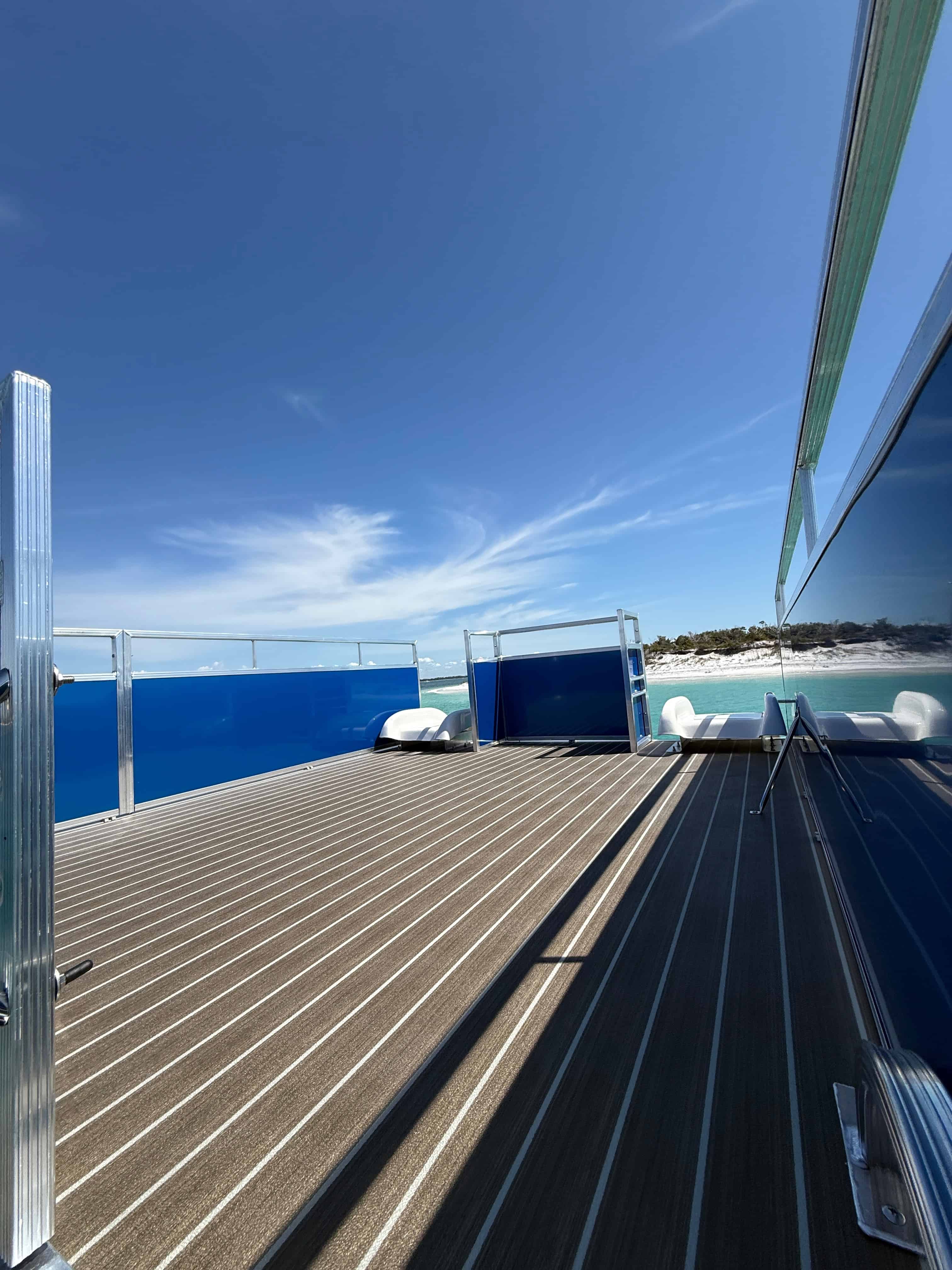 Panama-City-Beach-Double-Decker-Pontoon-Boat-with-a-Slide