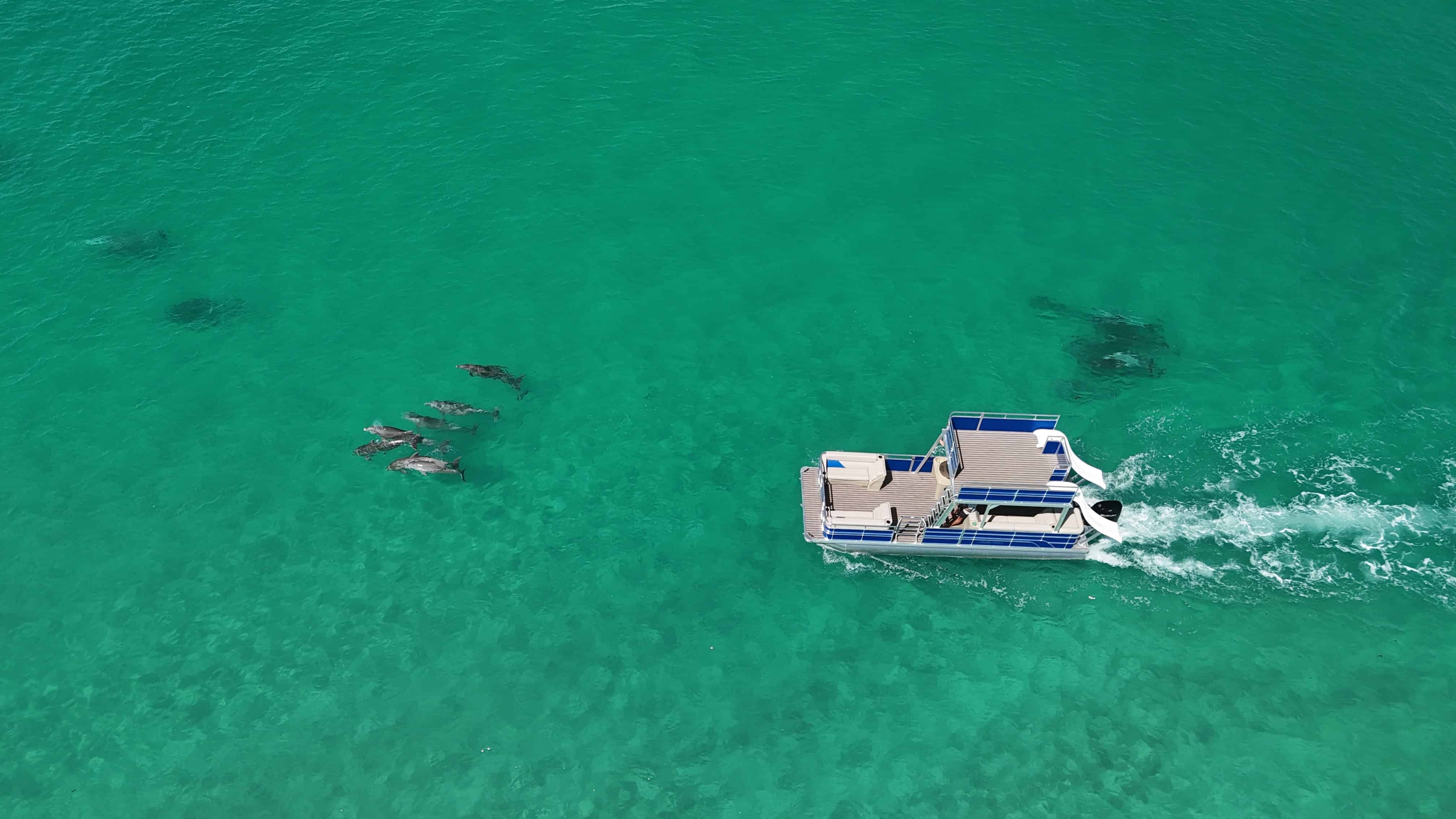 Panama-City-Beach-Double-Decker-Pontoon-Boat-with-a-Slide