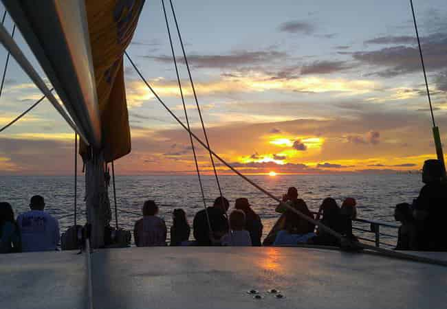 Sunset-Dolphin-Sail-Aboard-The-Privateer-Catamaran