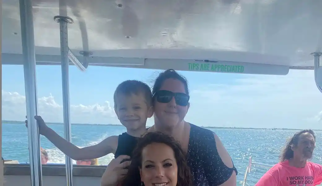 It was a beautiful day to be cruising the ocean!